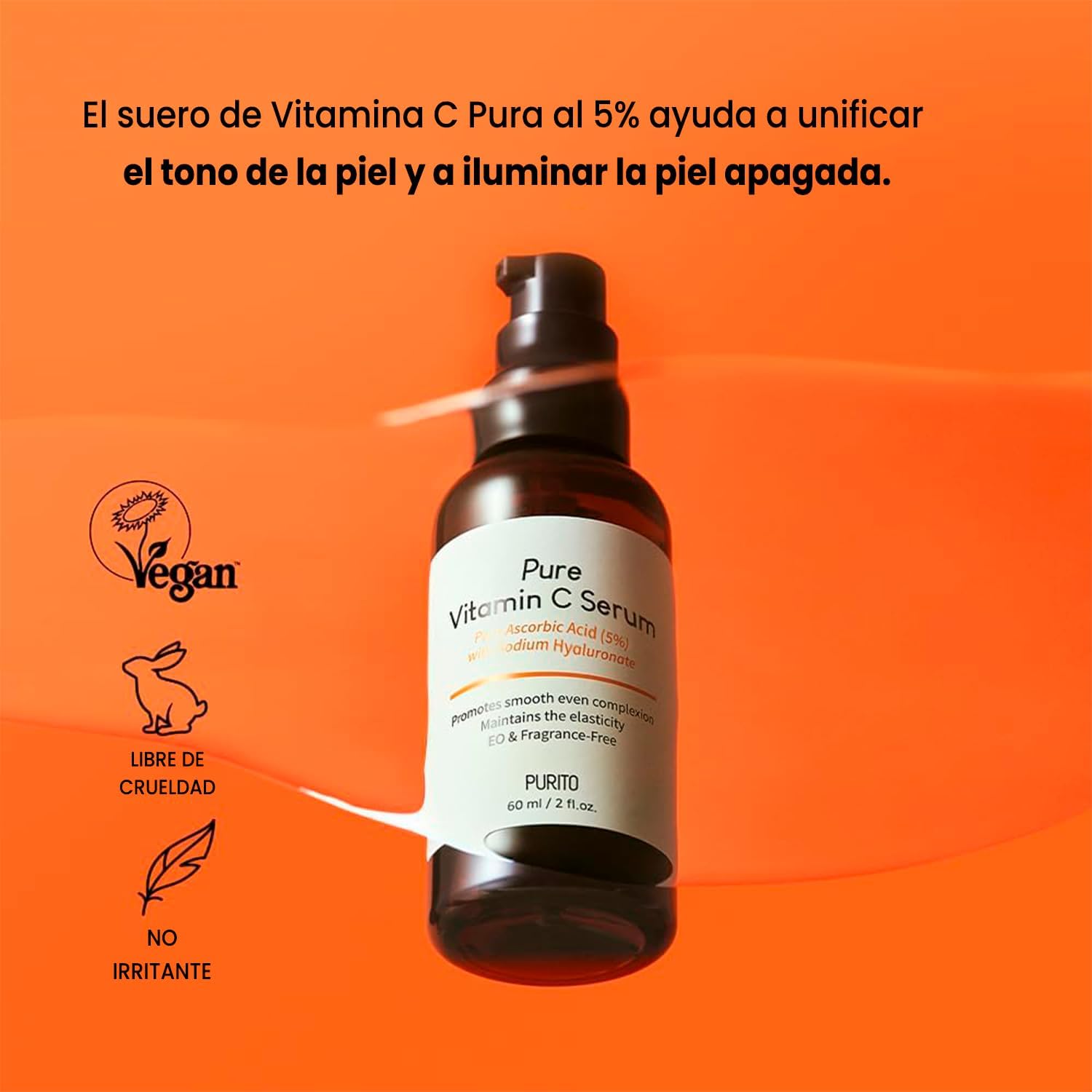 PURITO Suero Facial de Vitamina C 5% 60 ml