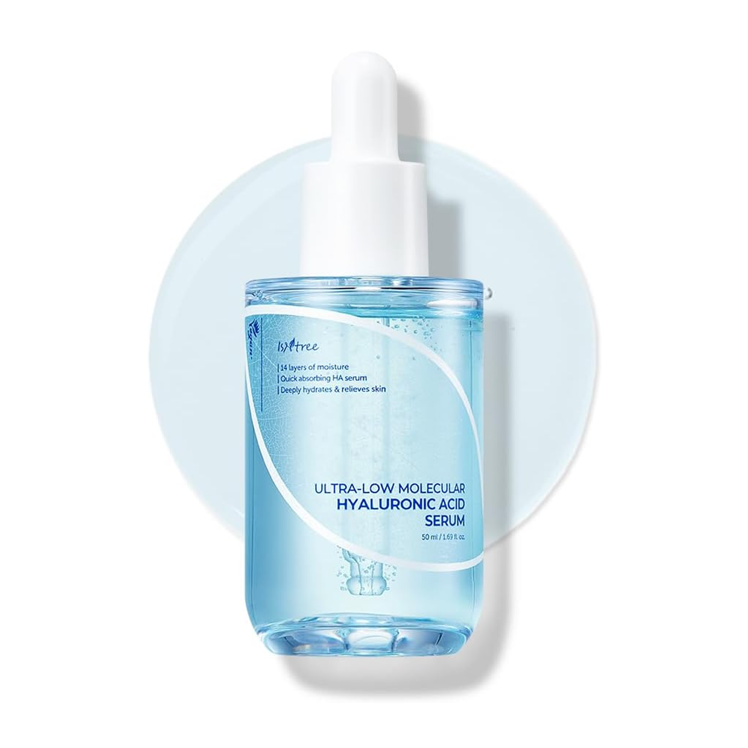 Isntree Ultra Low Molecular Suero facial hidratante de acido hialuronico 50 ml