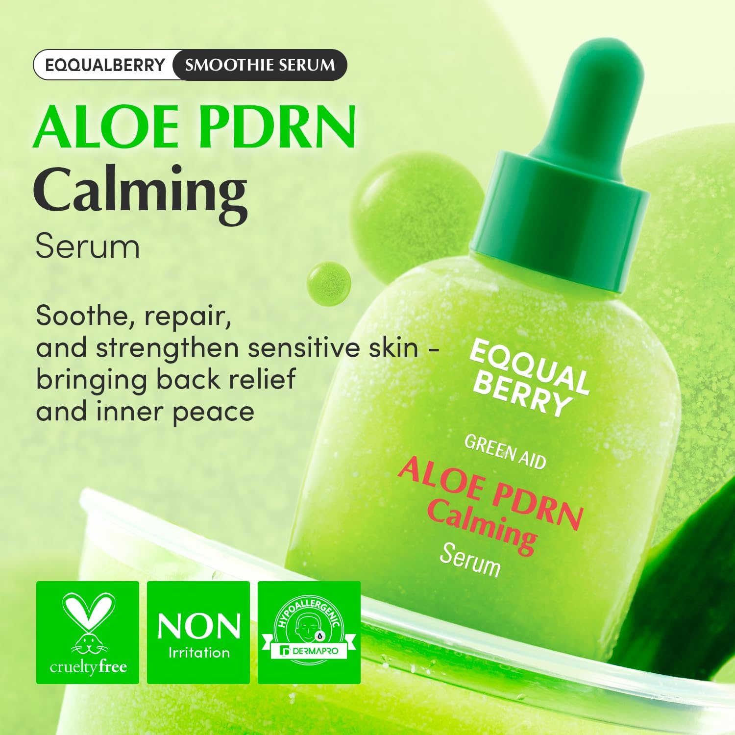 EQQUALBERRY Aloe PDRN Suero calmante 30 ml
