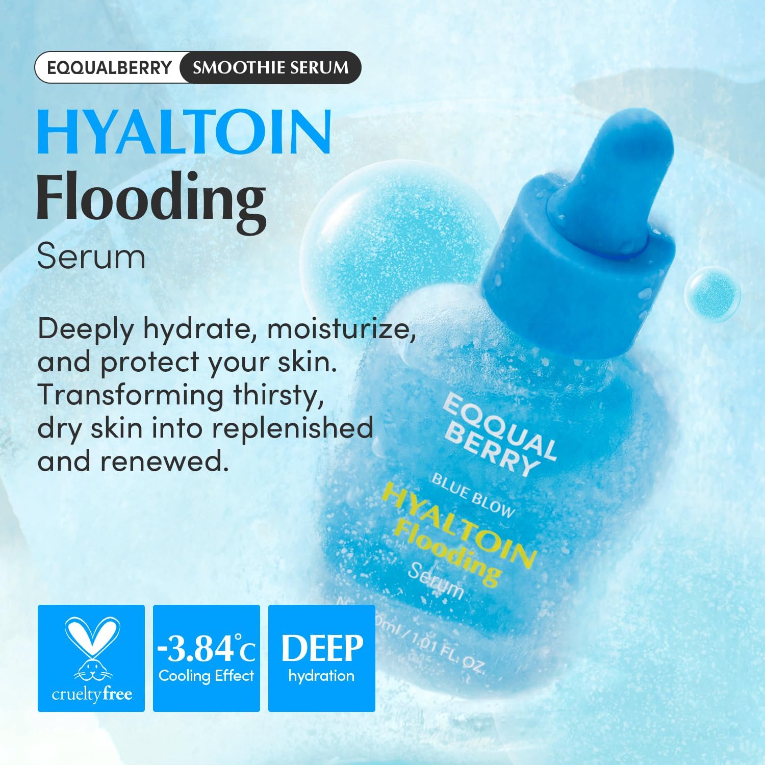 EQQUALBERRY Hyaltoin Flooding Smoothie Serum 30 ml