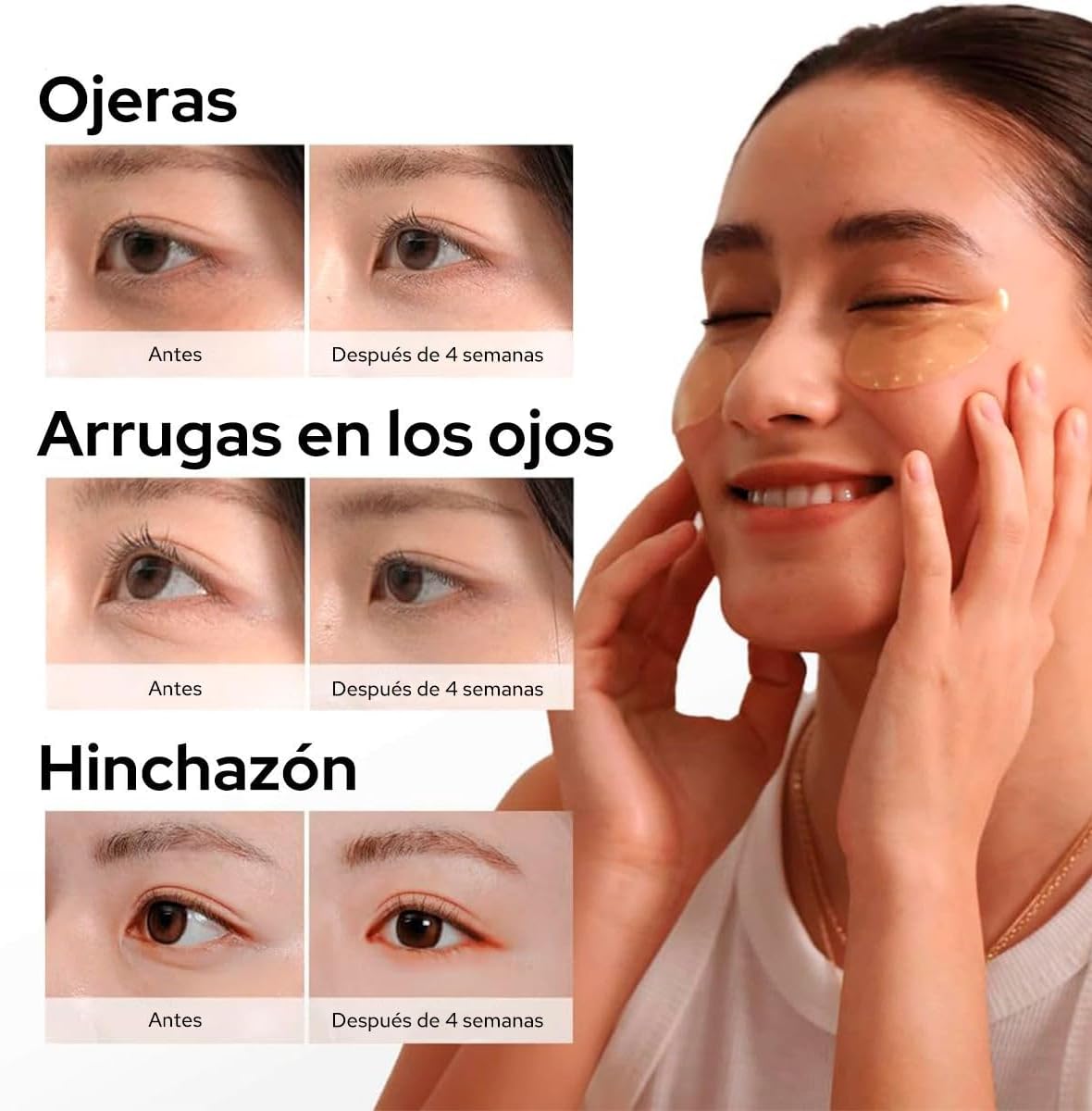 MIZON Parches para Ojos de Hidrogel (Gold) 60 Pzs
