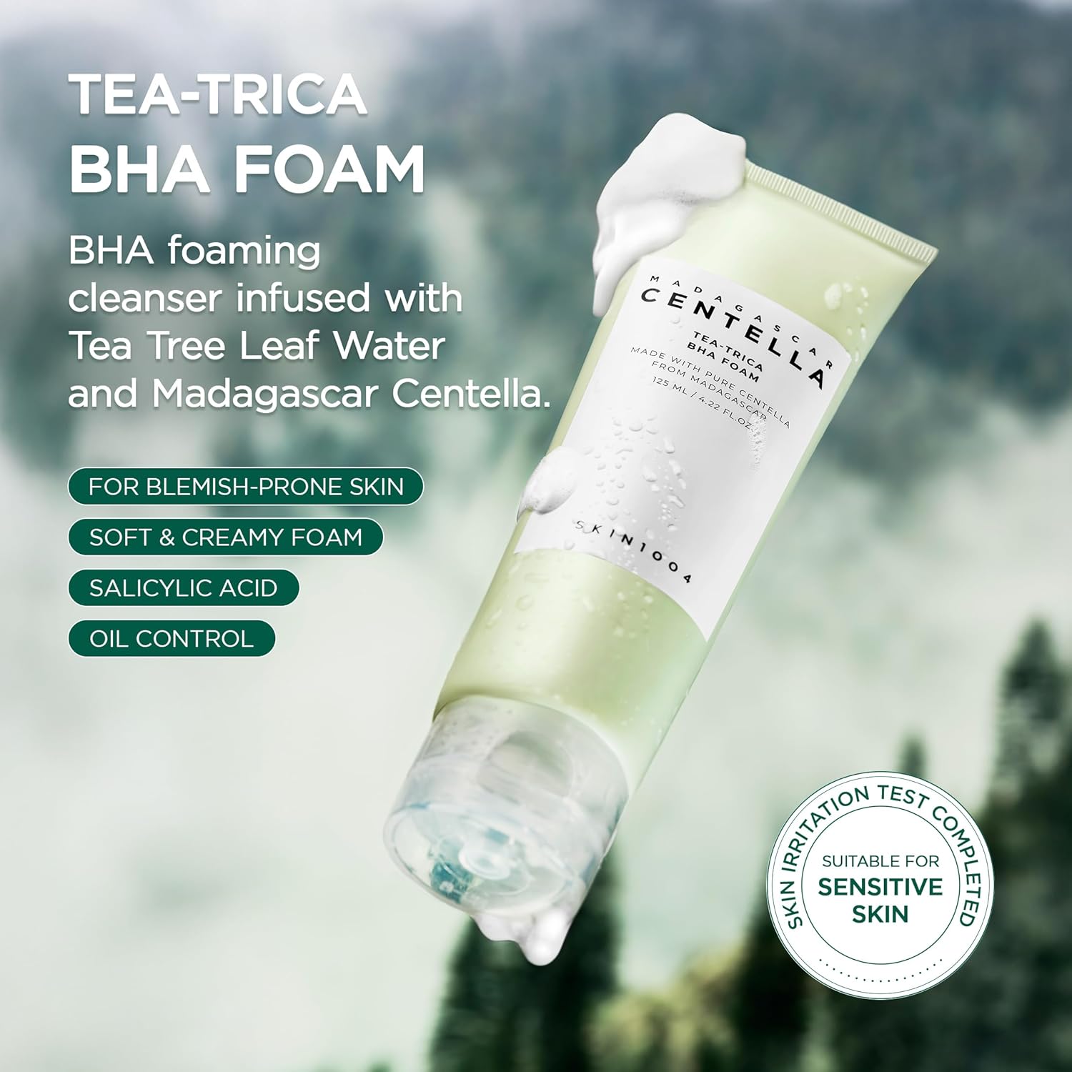 SKIN1004 Tea-Trica BHA Foam 125ml